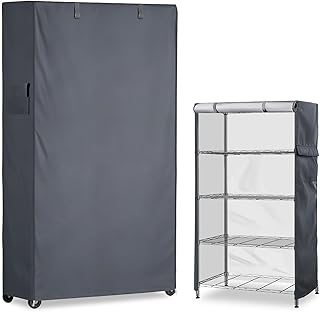 Waterproof Dustproof Shelf Cover for Wire Shelves 30x14x62