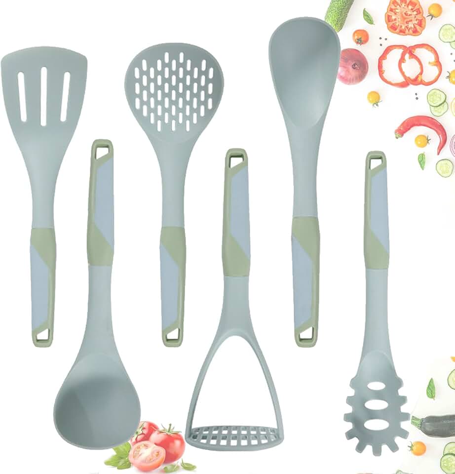 Set of 7 Food-Grade Silicone Cooking Utensils