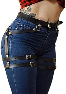 Women’s Leather Body Chain and Thigh Harness