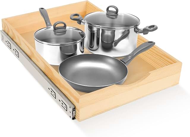 Wooden Pull Out Drawer Set for Cabinets