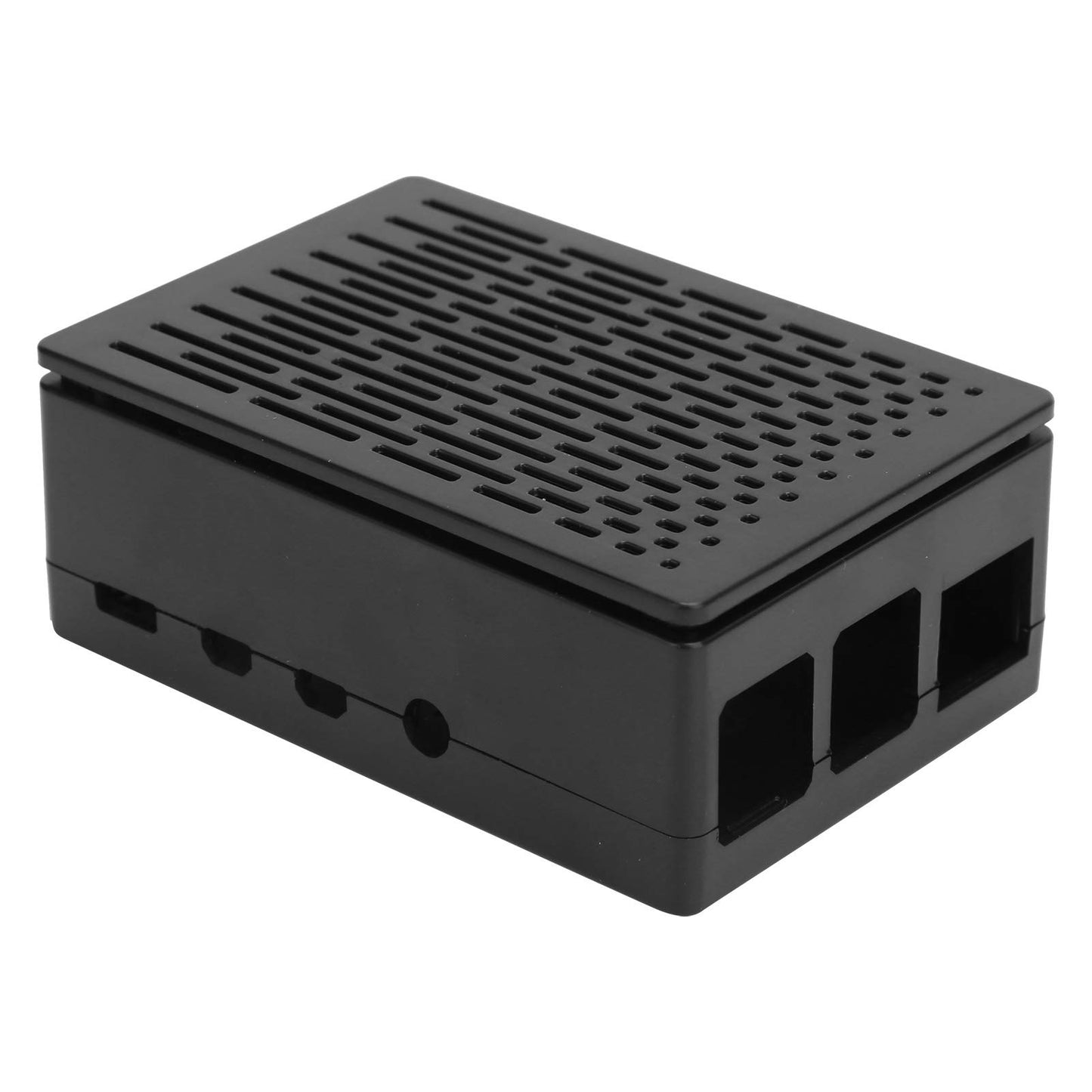 Black ABS Protective Case with All Ports for Pi 4B