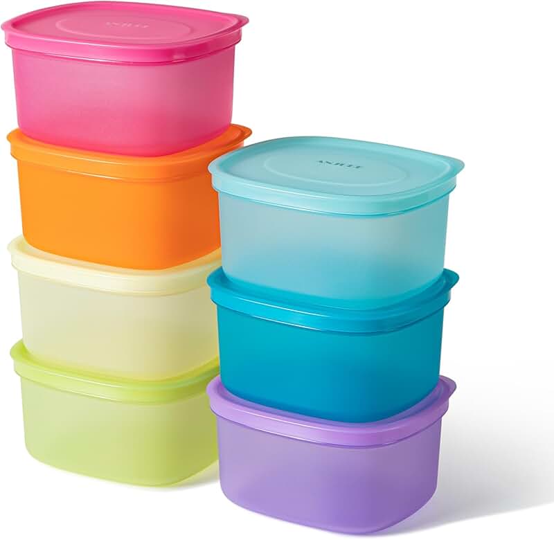 7-Piece Reusable Food Storage Containers with Lids