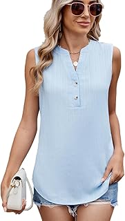 Women’s V-Neck Sleeveless Chiffon Tank Top