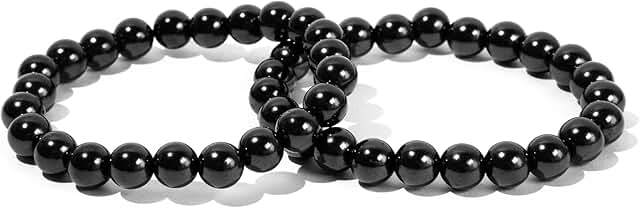 Set of Shungite Bracelets for Healing and Protection