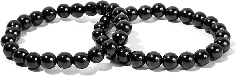 Set of Shungite Bracelets for Healing and Protection
