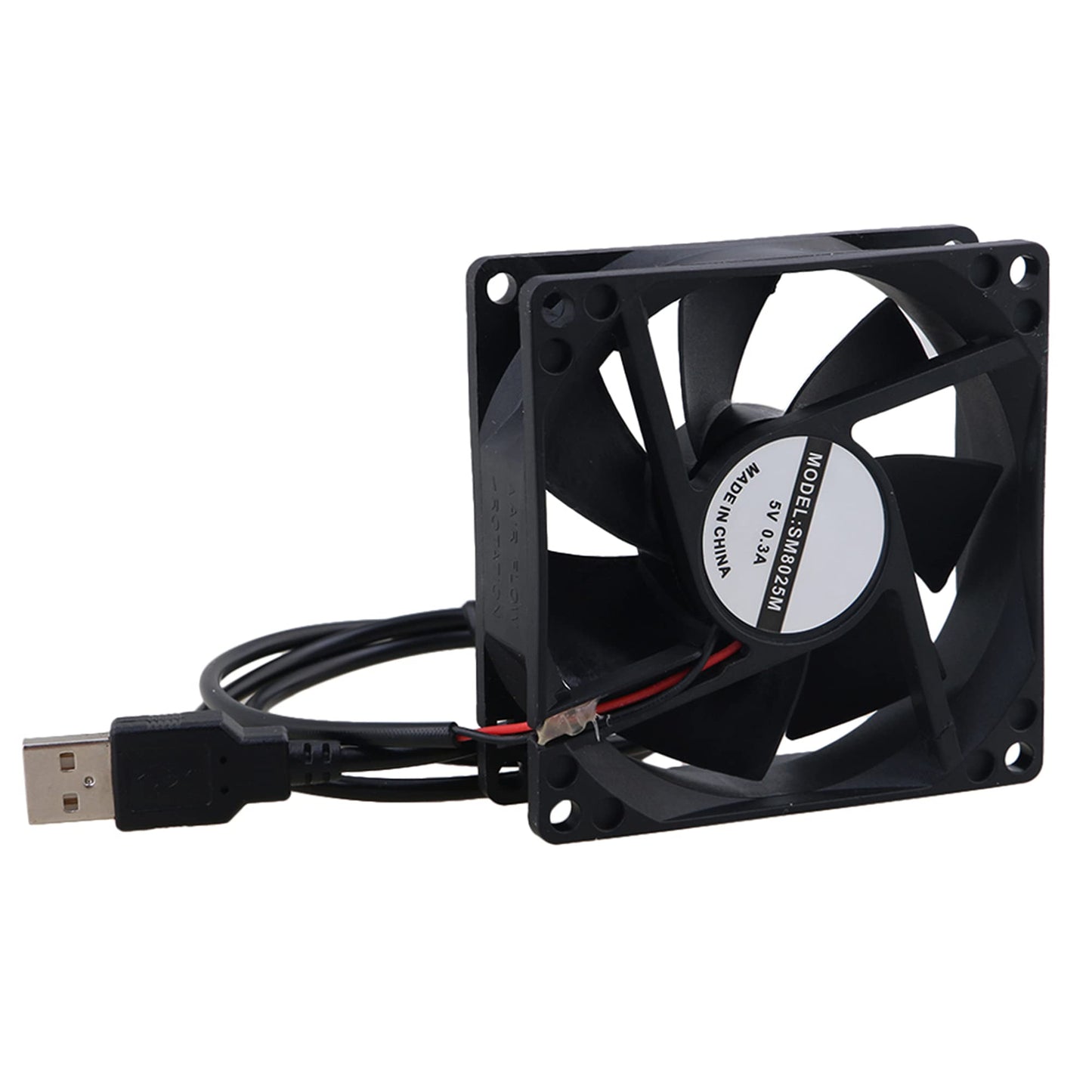 Black 5V USB Silent Computer Cooling Fan