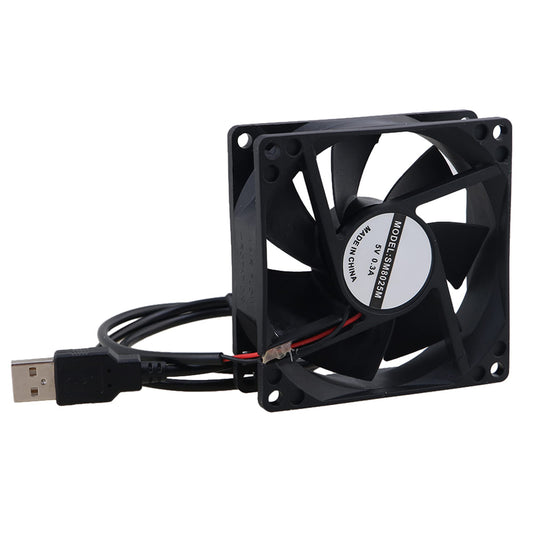 Black 5V USB Silent Computer Cooling Fan