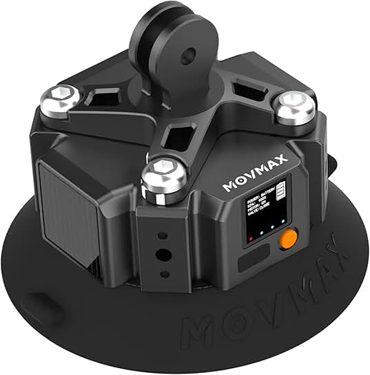 4.5" Solar Electronic Suction Cup for Action Camera Mount