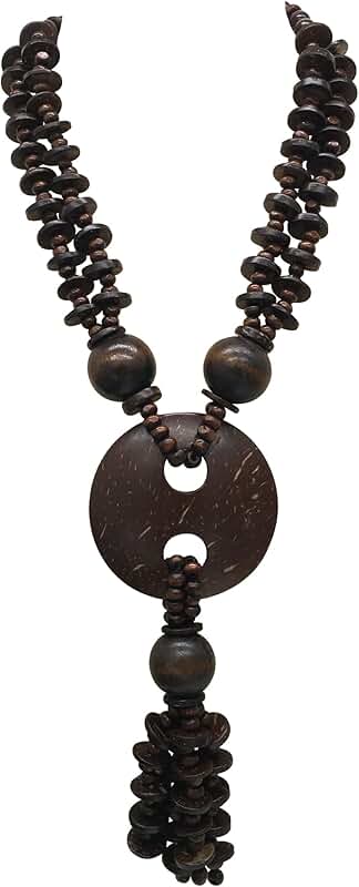 Multicolor Wooden Beaded Layered Necklace for Women