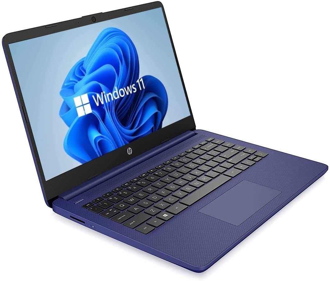 2022 14" HD Laptop, Windows 11, Intel Celeron Dual-Core Processor Up to 2.80GHz, 4GB RAM, 64GB SSD,Cobalt Blue(Renewed)