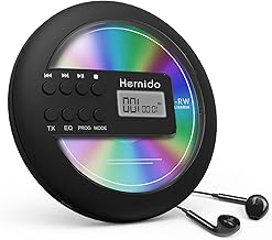 Portable CD Player with FM Transmitter and 20-Hour Playtime
