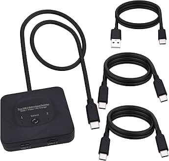 USB-C Switch Splitter for 2 Devices and 1 Display