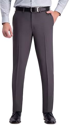 Men's Slim Fit Flat Front Dress Pants