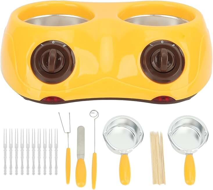Portable electric chocolate melting pot for home use
