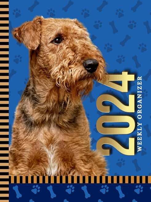 2024 Weekly Organizer with Dog Paw Cover