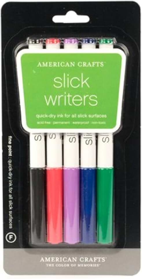 5-Piece Fine Point Marker Set in Assorted Colors