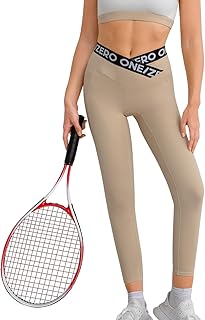 Women's V Crossover High Waist Leggings for Tummy Control