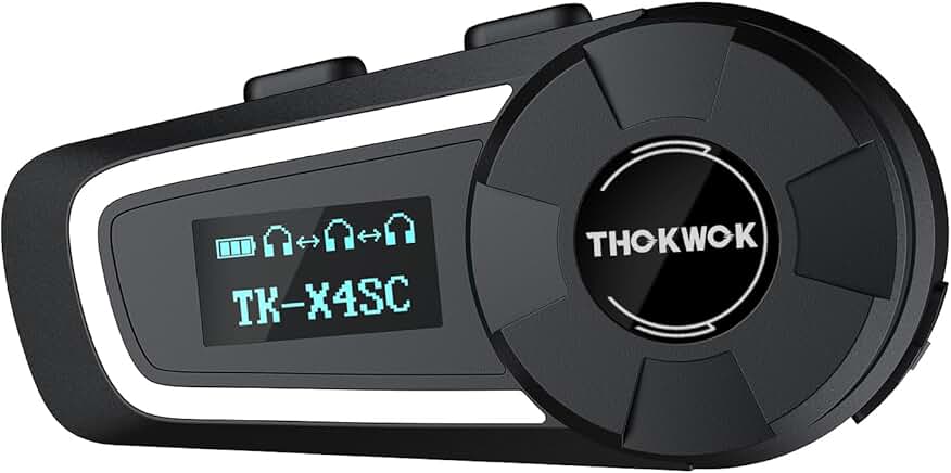 Motorcycle Bluetooth Headset for 6 Riders with Music Sharing