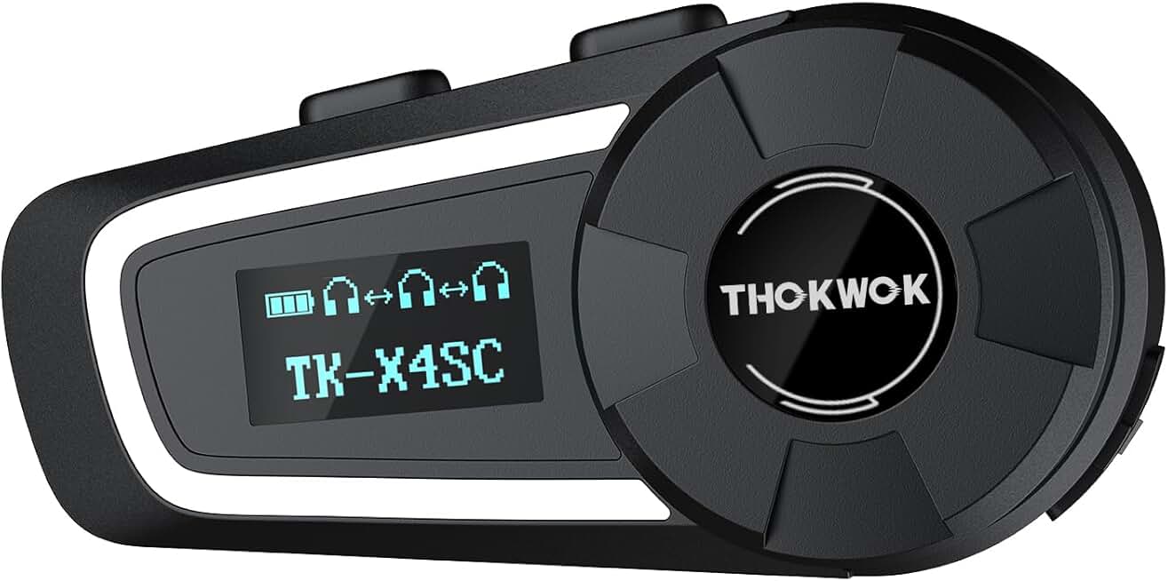 Motorcycle Bluetooth Headset for 6 Riders with Music Sharing
