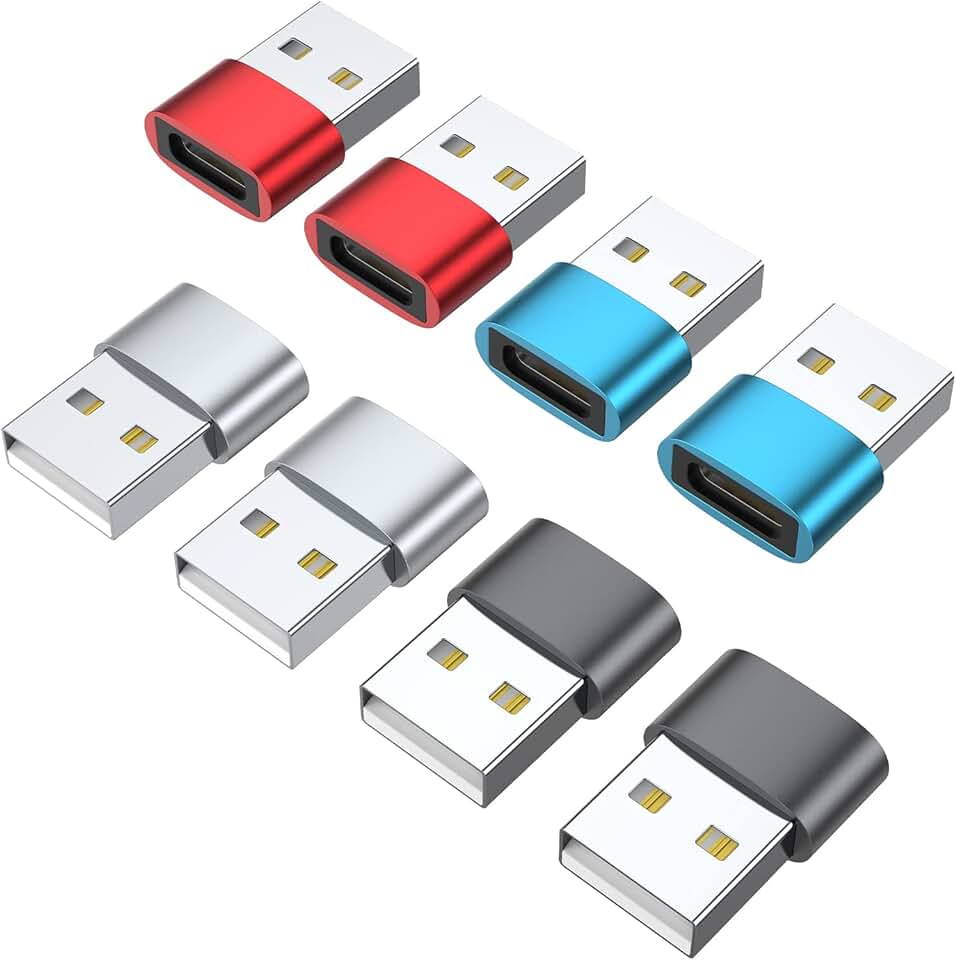 USB C Female to USB Male Adapter Pack