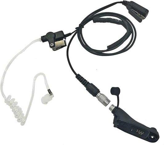 Radio Mic and Earpiece Quick Disconnect Headset for Walkie Talkies