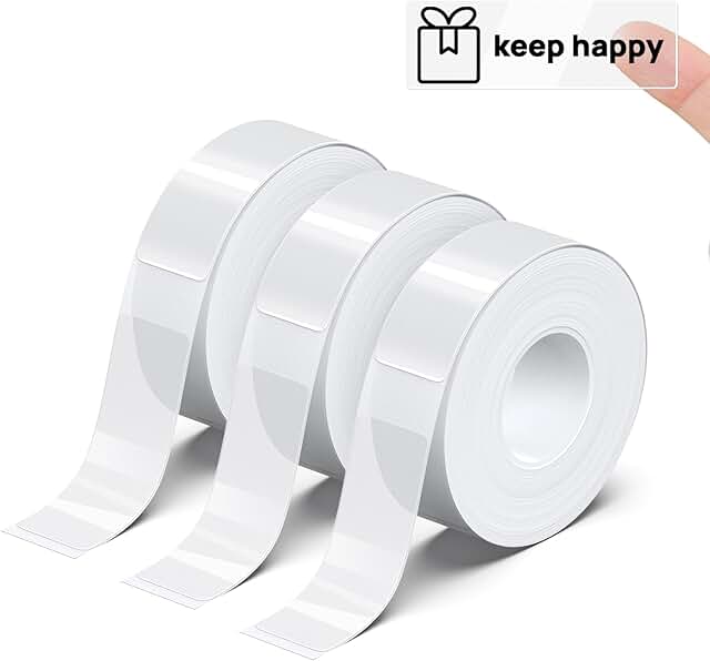 Transparent label tape refill for P31S, 14x40mm, 540 labels