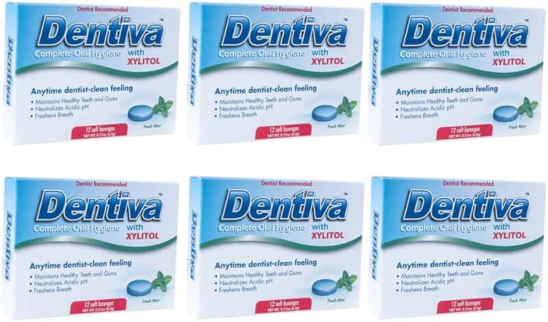 Soft Oral Hygiene Lozenges, 6 Pack