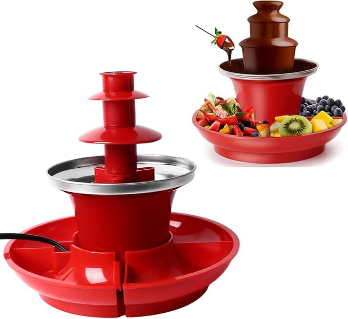 Three-Layer Chocolate Fountain for Parties and Holidays