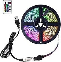 16.4ft RGB LED Strip with Remote for Room Decor
