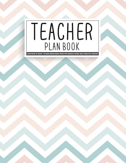 Teacher Lesson Planner for 52 Weeks