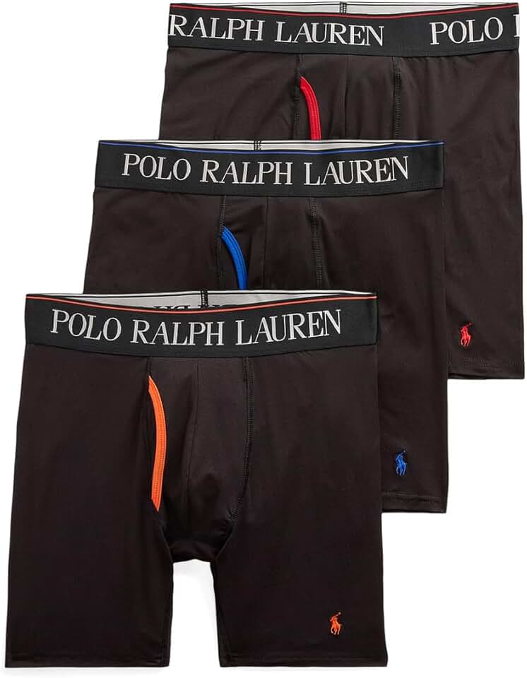 Men's 4D Flex Cooling Microfiber Boxer Briefs, 3 Pack