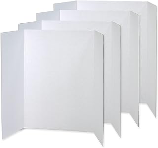 White presentation boards, 48" x 36", 4-pack
