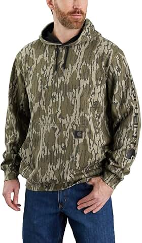 Men's Loose Fit Midweight Camo Graphic Sweatshirt