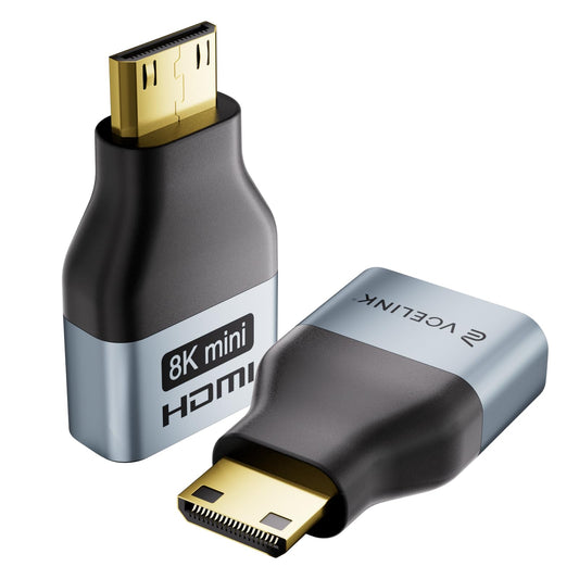 Mini HDMI to HDMI Adapter for 8K and 4K Displays