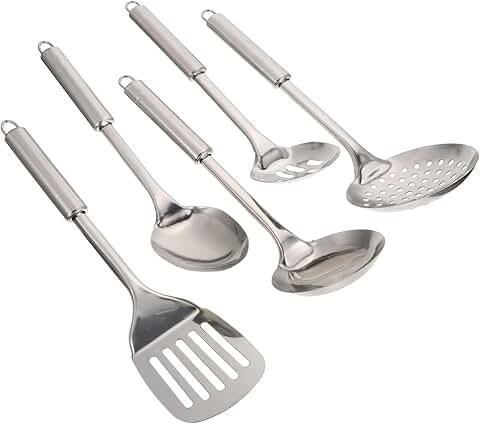 Stainless Steel Kitchen Utensil Set for Cooking