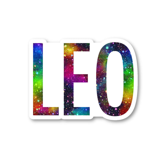 Leo Astrology Sign Vinyl Sticker Set, 3 Pack