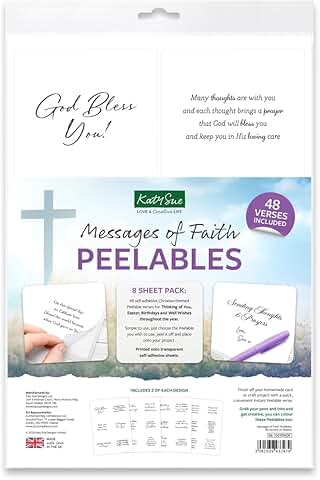 Messages of Faith Peelables: 48 Christian Verse Stickers for Cards