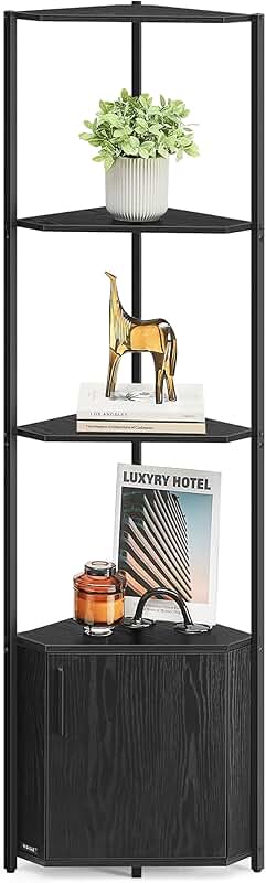 5-Tier Corner Storage Shelf for Living Room and More