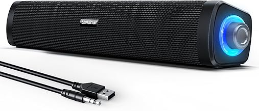 Wired USB Computer Speakers with LED Lights