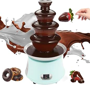 4-Tier Electric Chocolate and Cheese Fountain for Parties