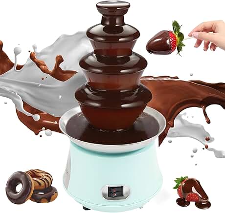 4-Tier Electric Chocolate and Cheese Fountain for Parties