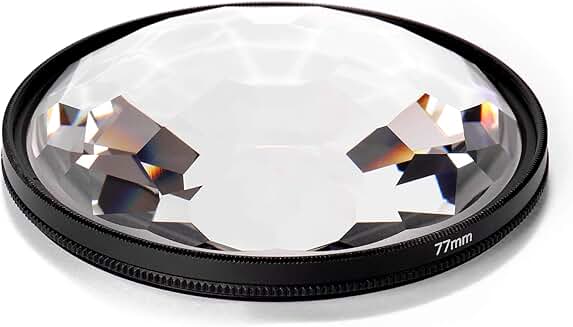 77mm Kaleidoscope Prism Camera Glass Filter for Photography