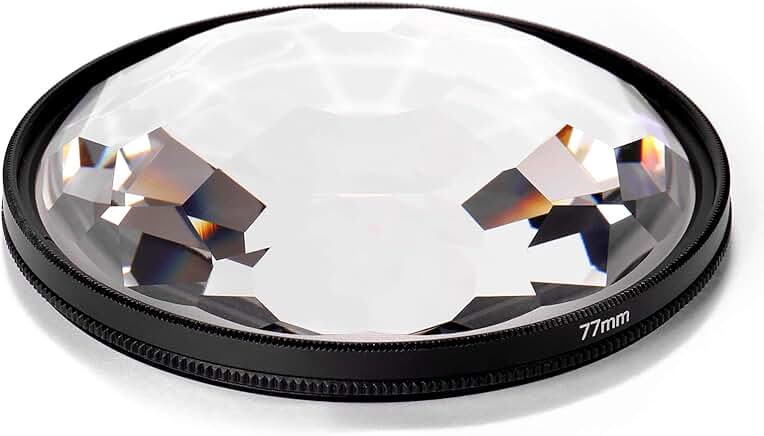 77mm Kaleidoscope Prism Camera Glass Filter for Photography