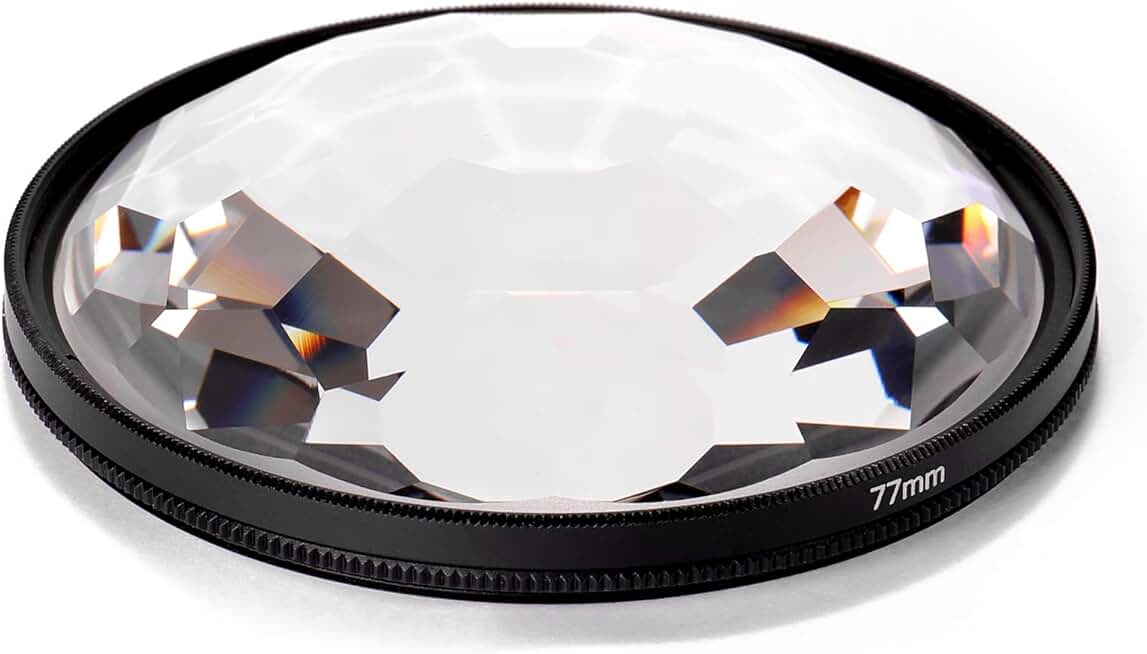 77mm Kaleidoscope Prism Camera Glass Filter for Photography