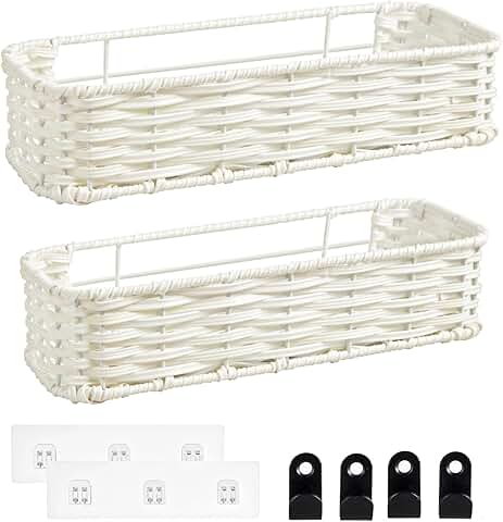 Hanging Wall Basket Organizer, 2-Pack