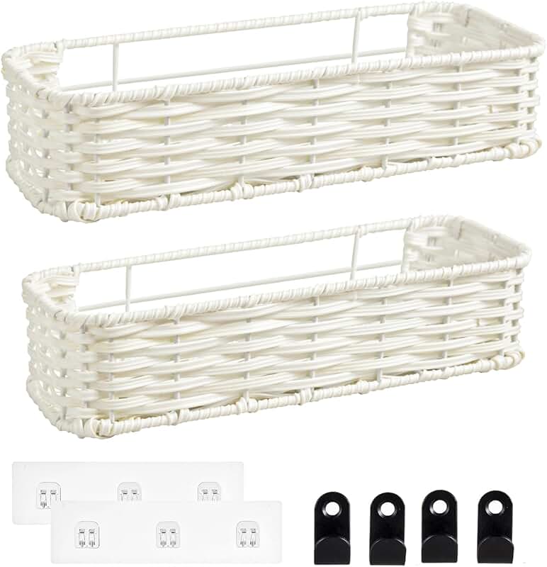 Hanging Wall Basket Organizer, 2-Pack