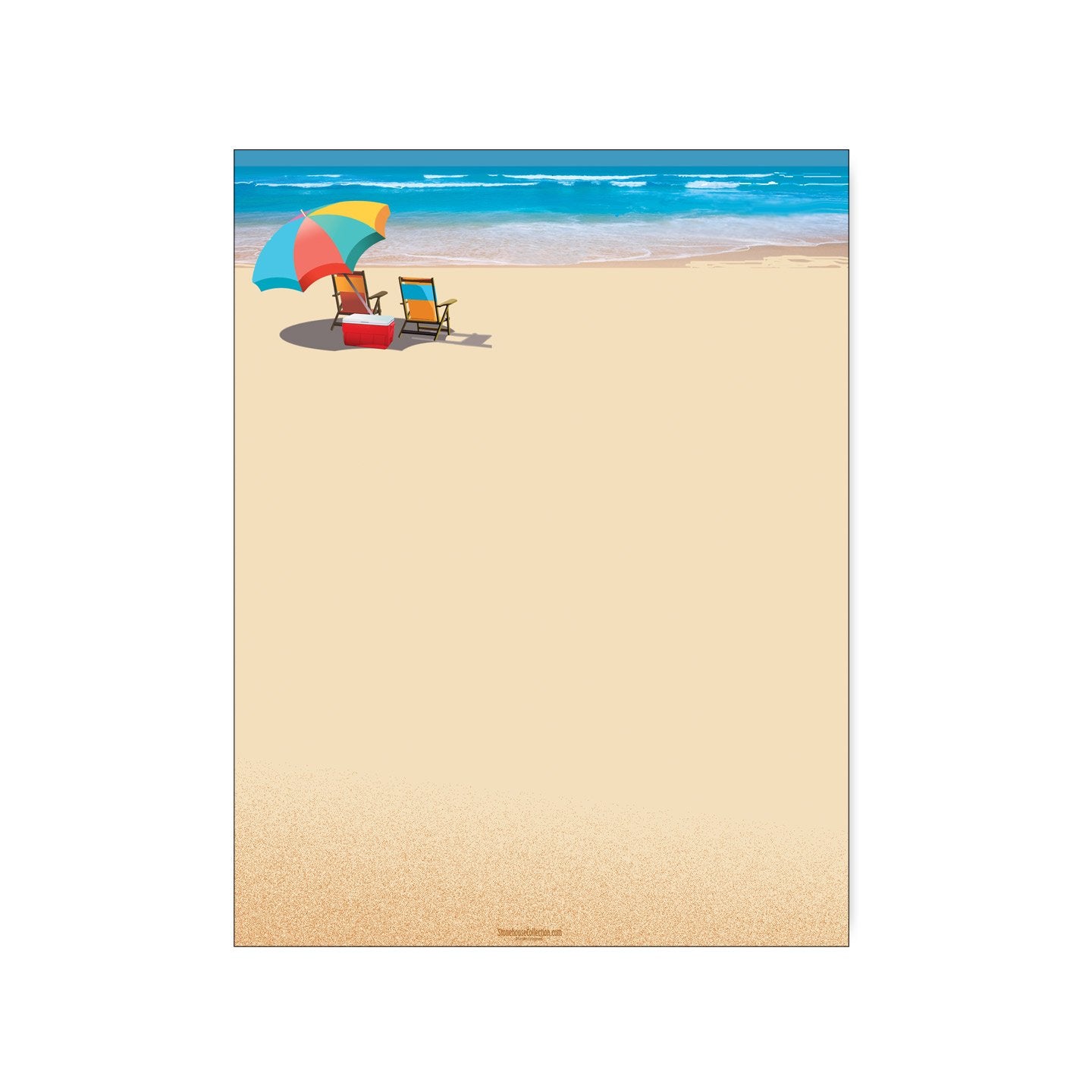 Ocean View Letterhead Sheets, 8.5 x 11, 60 Sheets