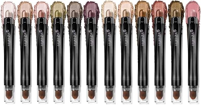 Neutral cream eye shadow and eyeliner sticks
