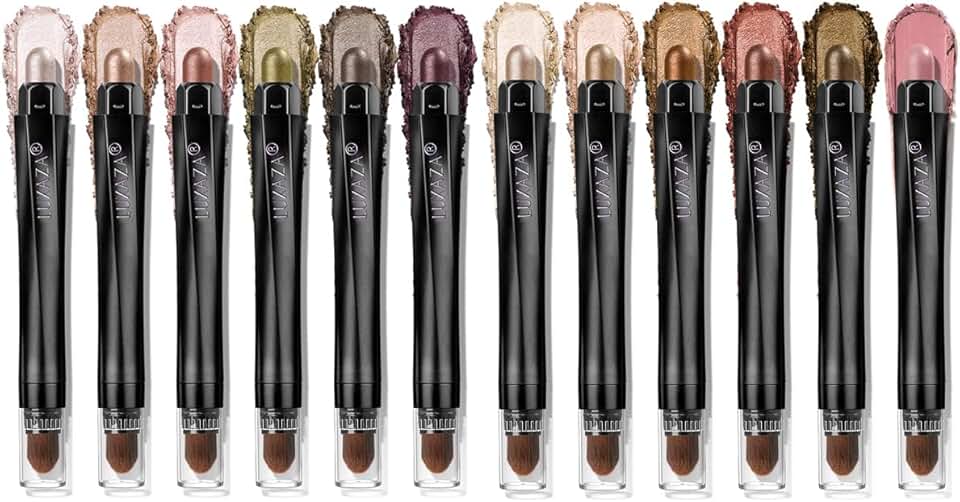 Neutral cream eye shadow and eyeliner sticks