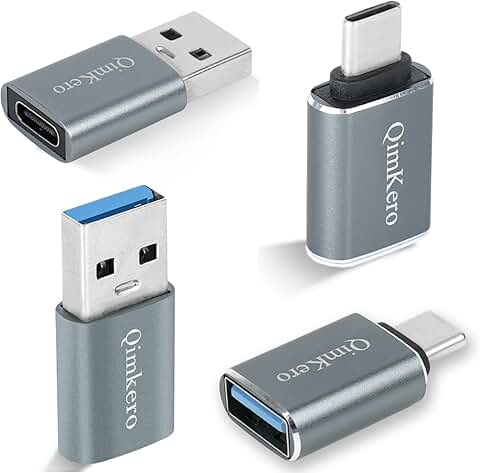 4-Pack USB C Female to A Male and OTG Adapters